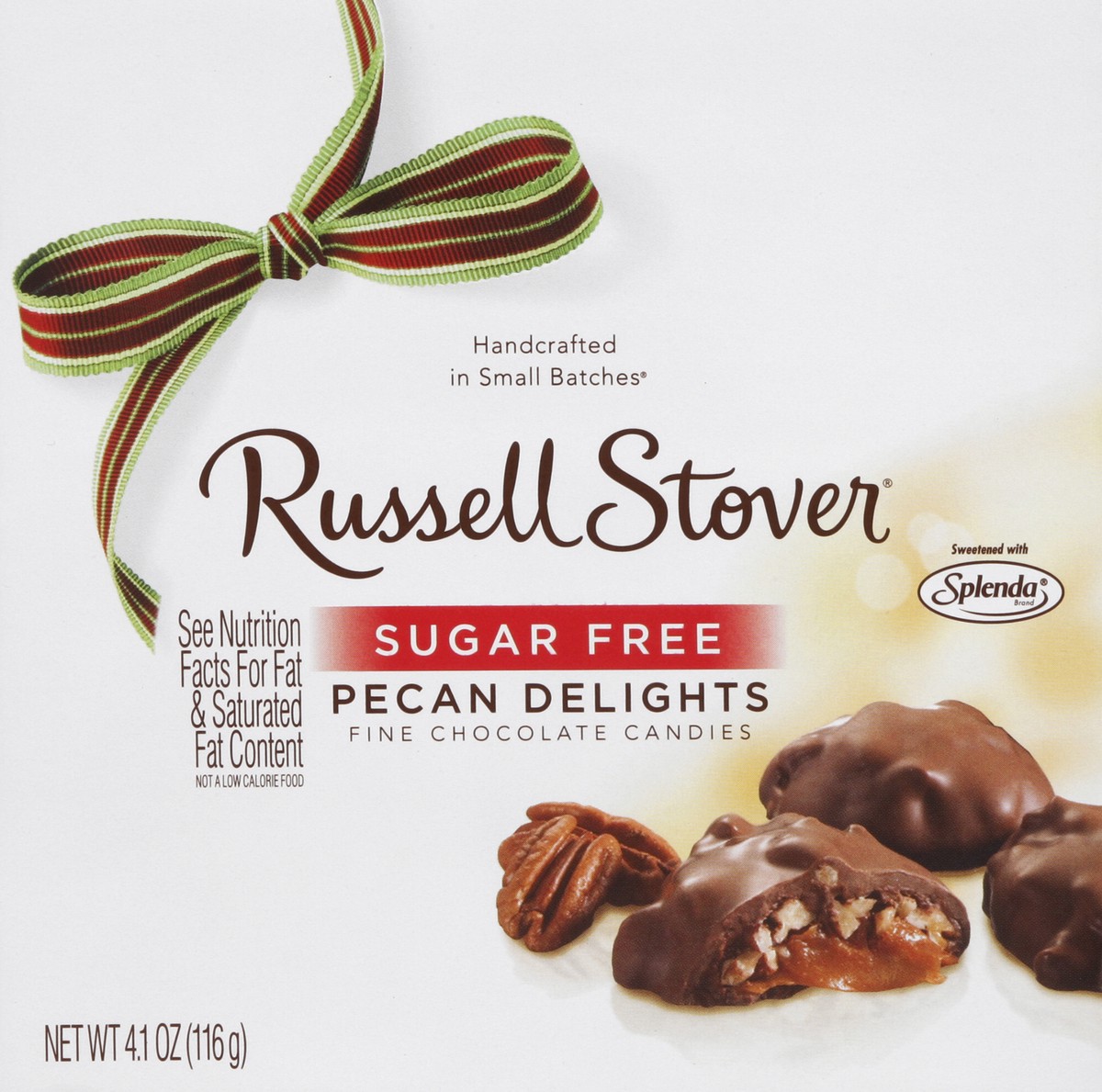 slide 4 of 5, Russell Stover Chocolate Candies, Fine, Sugar Free, Pecan Delights, 4.1 oz