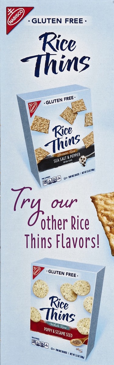 slide 6 of 6, Rice Thins Rice Snacks 3.5 oz, 3.5 oz