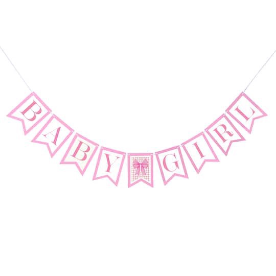 slide 1 of 2, 9ft. Baby Girl Banner By Celebrate It, 9 ft
