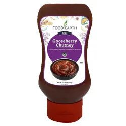 Food Earth Dip Sauce Gooseberry Chutney - 8.6 Oz