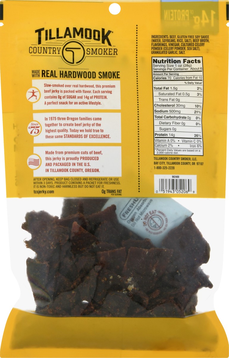 slide 8 of 9, Tillamook Country Smoker Zero Sugar Original Beef Jerky 6.5 oz, 6.5 oz