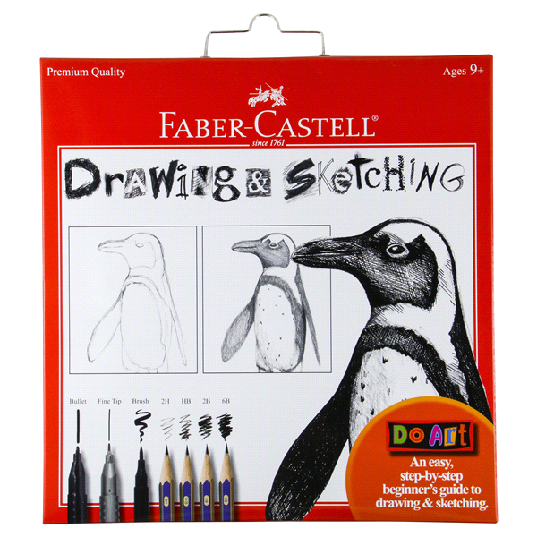 slide 1 of 8, Faber-Castell Drawing & Sketching Kit, 1 ct
