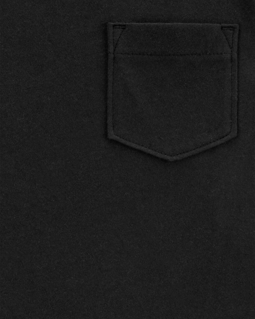 slide 2 of 2, Carter's Toddler Solid Cotton Blend Short-Sleeve Tee - Black Black 3T, 1 ct