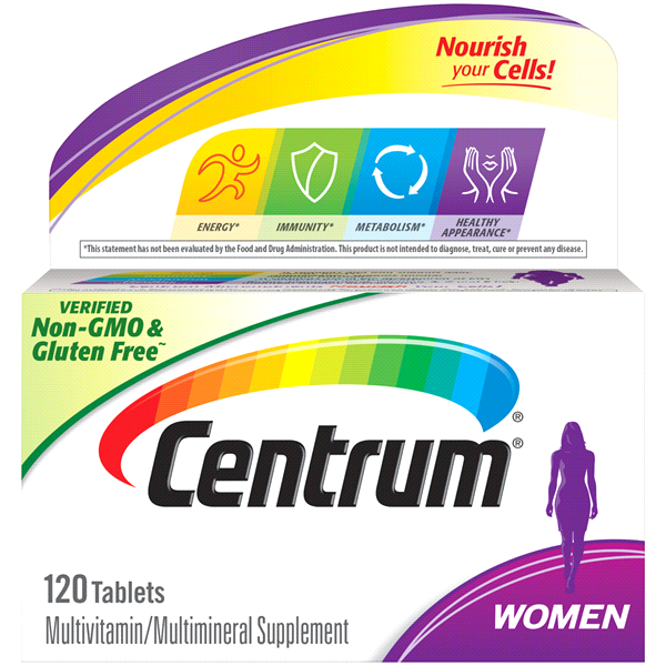 slide 1 of 1, Centrum Women Complete Multivitamin, 120 ct