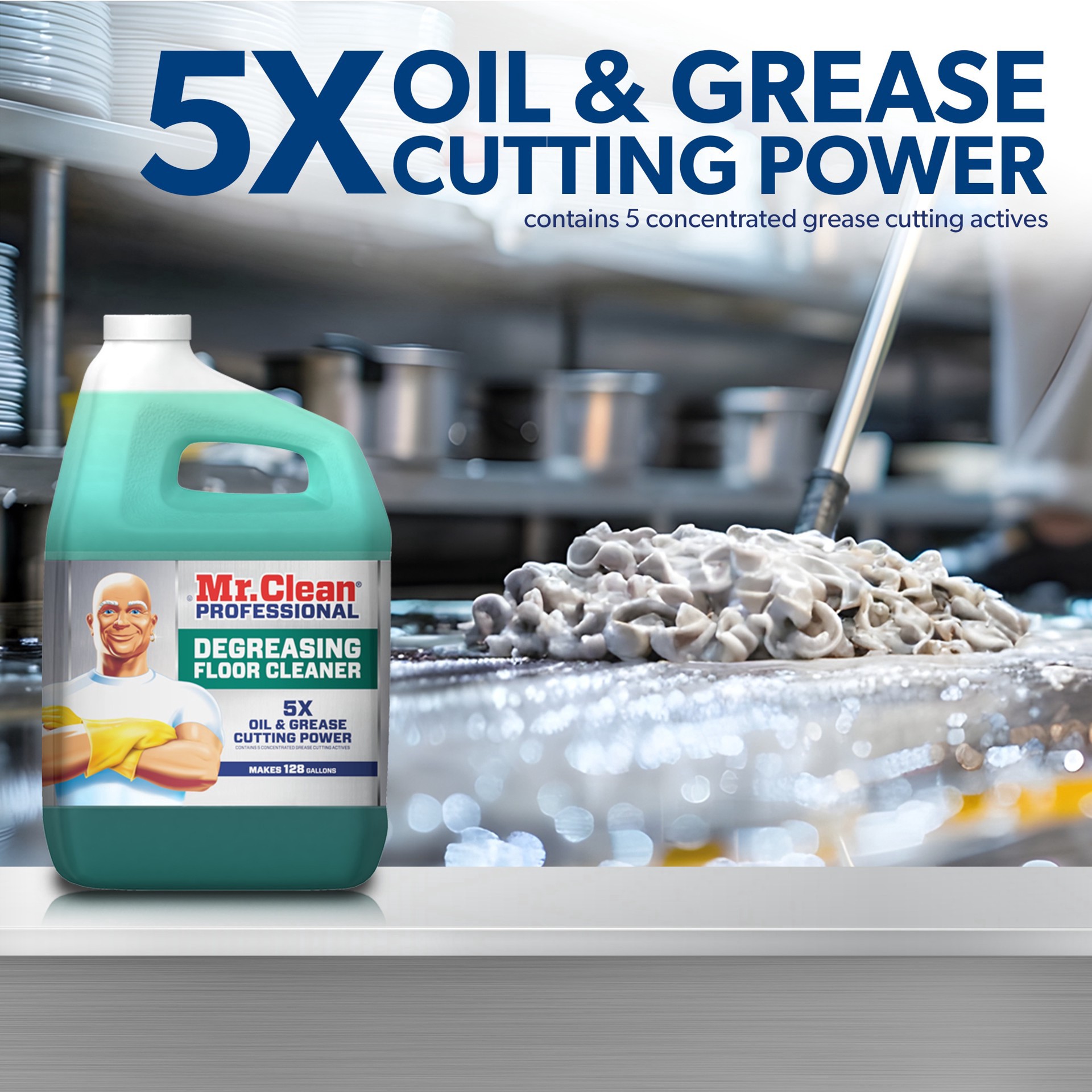 slide 3 of 6, Mr. Clean Floor Cleaner Pro Degreaser 1Ga, 1 gal