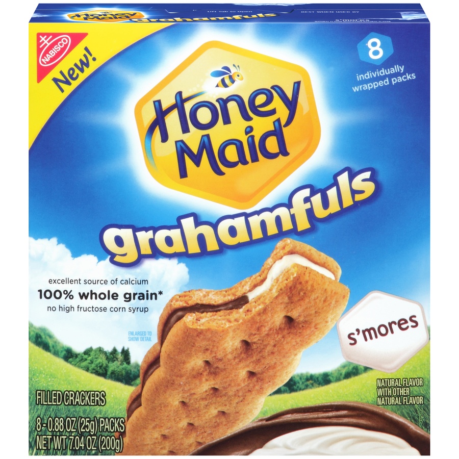 slide 1 of 1, Honey Maid Grahamfuls 8 ea, 8 ct