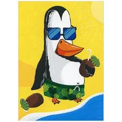 Avanti Press Penguin On Beach