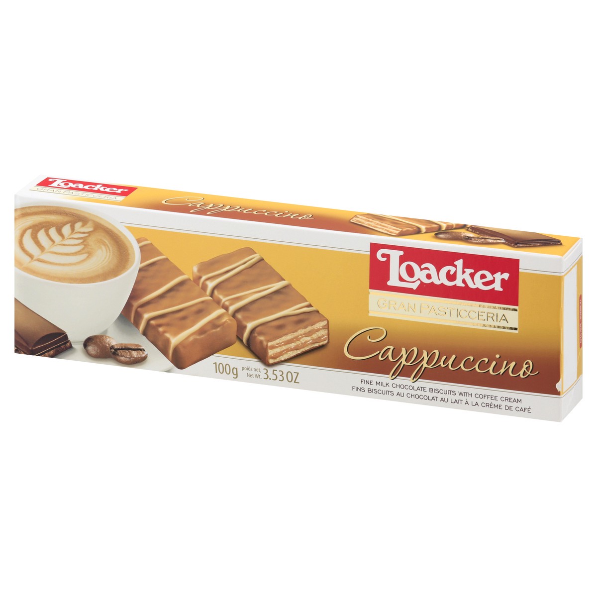 slide 8 of 12, Loacker Cappuccino Biscuits 3.53 oz, 3.53 oz