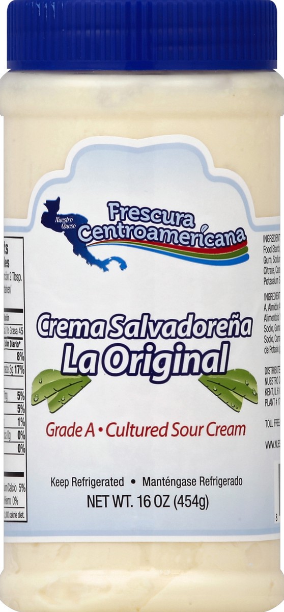 slide 1 of 2, Nuestro Queso Sour Cream 16 oz, 16 oz