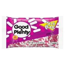 Good & Plenty Licorice Flavored Candy, Fat Free, 80 oz Bulk Bag