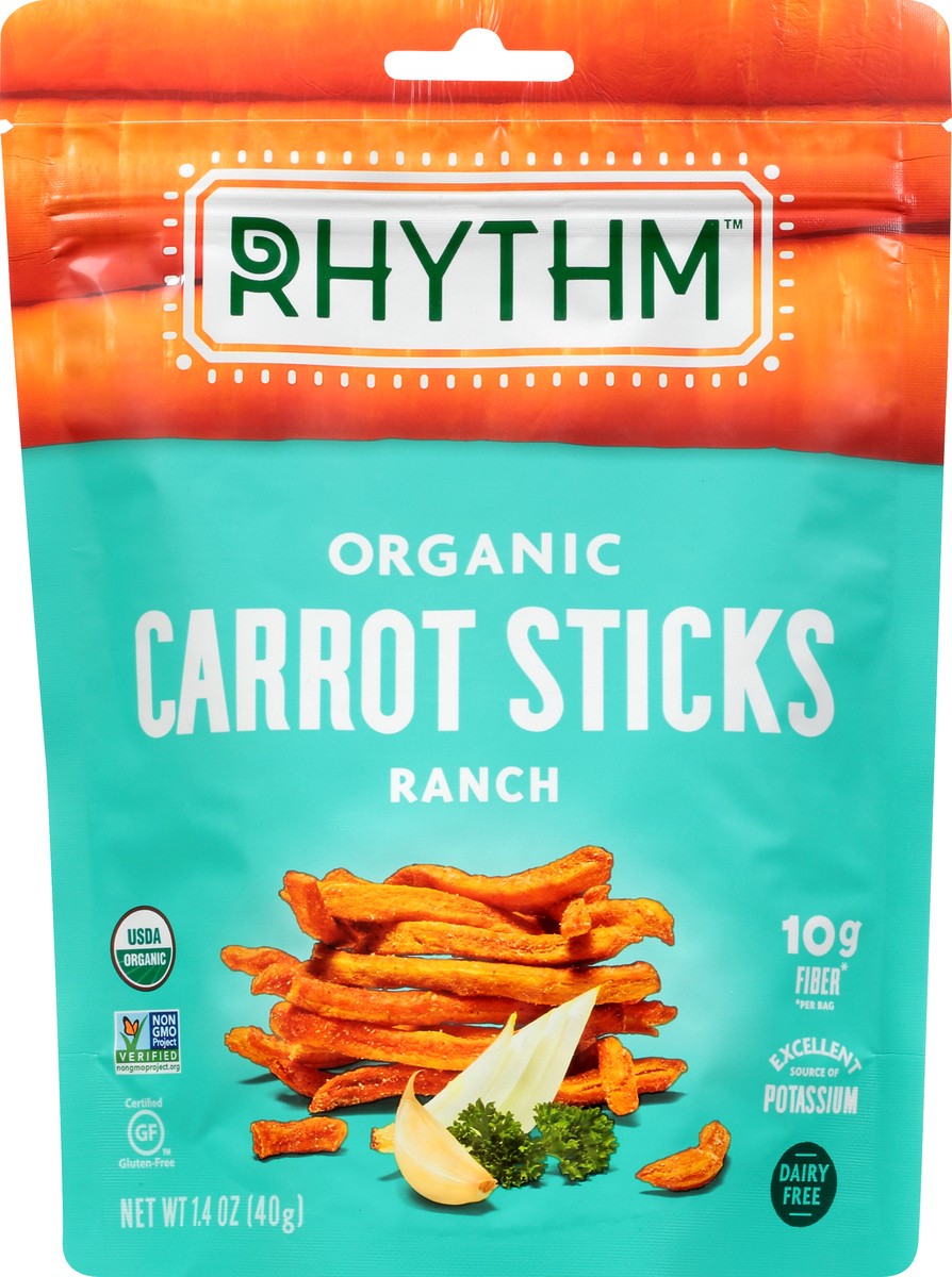 slide 8 of 12, Rhythm Superfoods Organic Ranch Carrot Sticks 1.4 oz, 1.4 oz