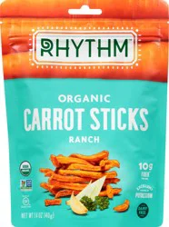 Rhythm Superfoods Organic Ranch Carrot Sticks 1.4 oz