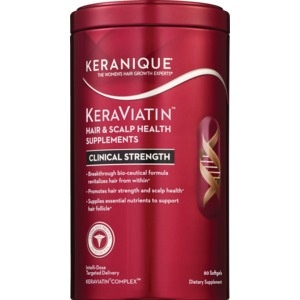 slide 1 of 1, Keranique Keraviatin Hair And Scalp Health Supplements, Cranberry, 60 Ct, 60 ct