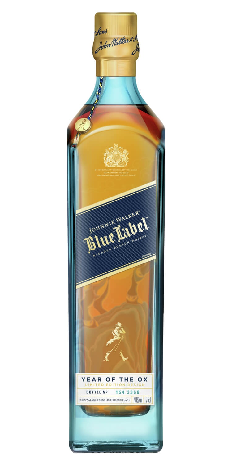 slide 1 of 1, Johnnie Walker Blue Label Ox Scotch, 750 ml