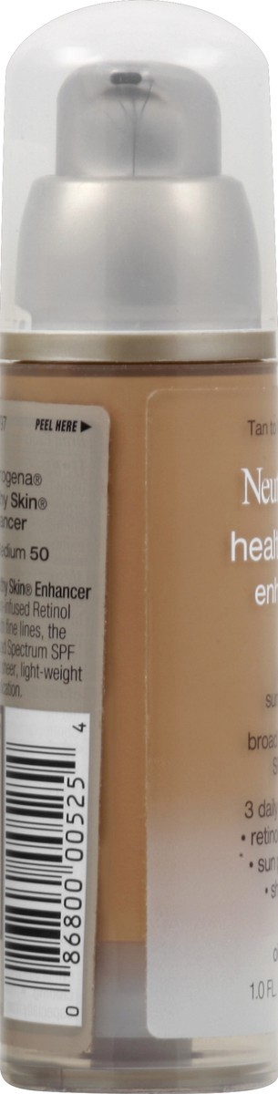 slide 3 of 6, Neutrogena Healthy Skin Enhancer Sheer Face Tint with Retinol & Broad Spectrum SPF 20 Sunscreen for Younger Looking Skin, 3-in-1 Daily Enhancer, Non-Comedogenic, Tan to Medium 50, 1 fl. oz, 1 fl oz