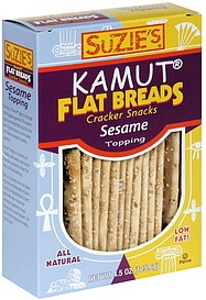 slide 1 of 1, Suzie's Kamut Sesame Flatbreads, 4.5 oz