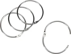 Everyday Living O-Ring Shower Curtain Binder Hooks - Chrome