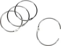 Everyday Living O-Ring Shower Curtain Binder Hooks - Chrome