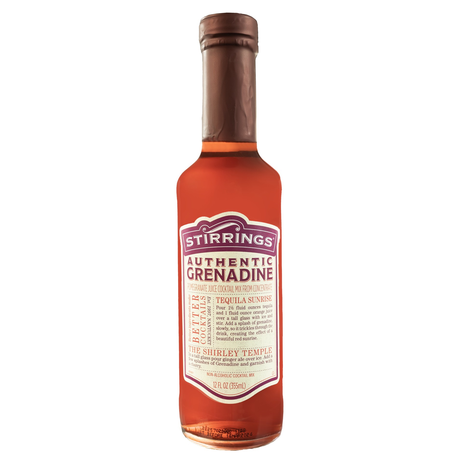 slide 1 of 2, Stirrings Authentic Grenadine 355ml, 355 ml