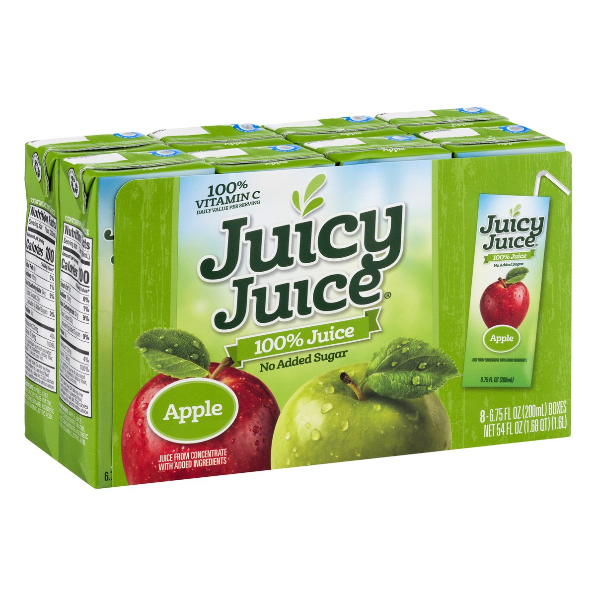 slide 5 of 13, Juicy Juice 100% Juice, Apple Juice, 8 Count, 6.75 Fl Oz Juice Boxes, 8 ct