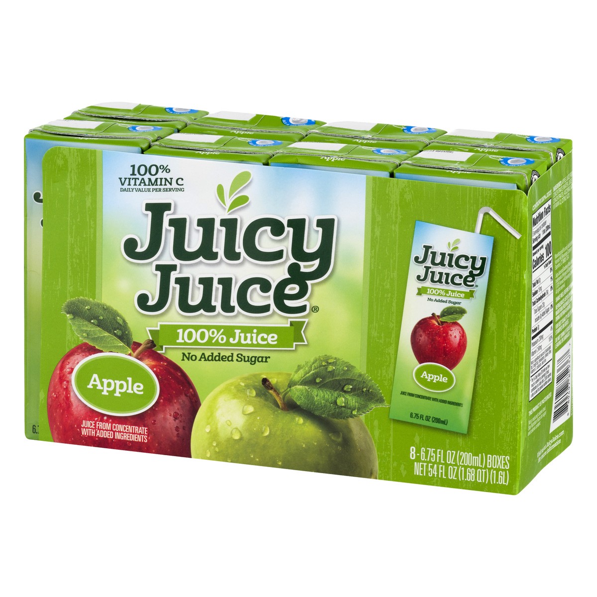 slide 12 of 13, Juicy Juice 100% Juice, Apple Juice, 8 Count, 6.75 Fl Oz Juice Boxes, 8 ct
