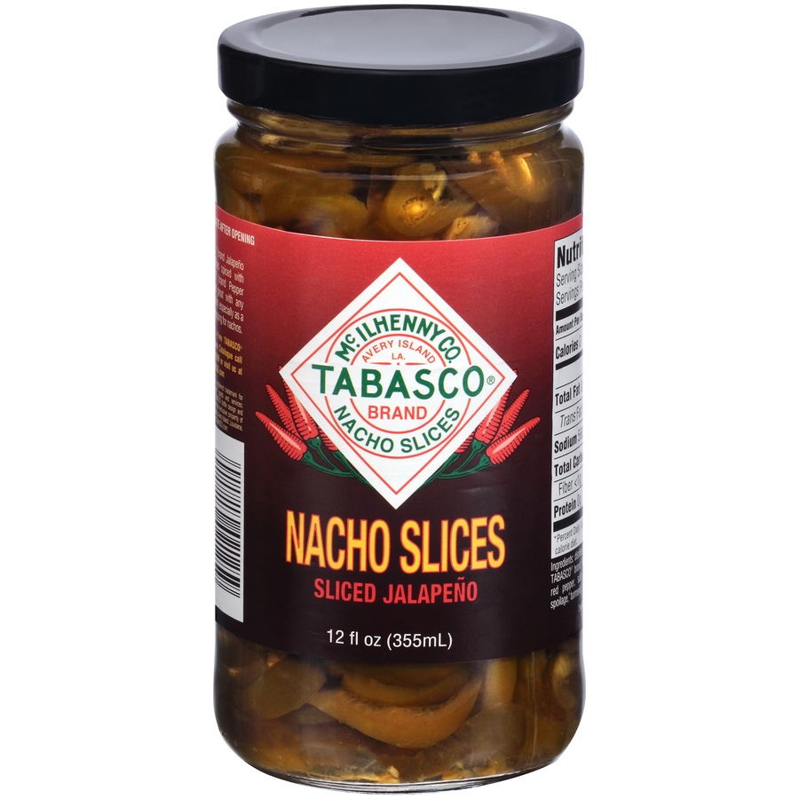 slide 1 of 1, Tabasco Nacho Slices Sliced Jalapeno, 12 oz