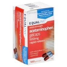 slide 1 of 1, Equaline Extra Strength Rapid Release Gelcaps, 100 ct