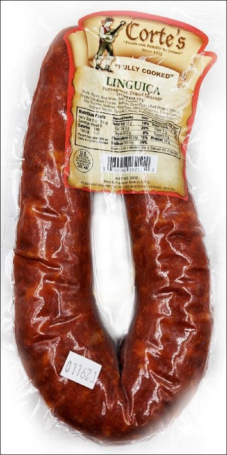 slide 1 of 1, Cortes Linguica Portuguese Brand Sausage, 1 ct