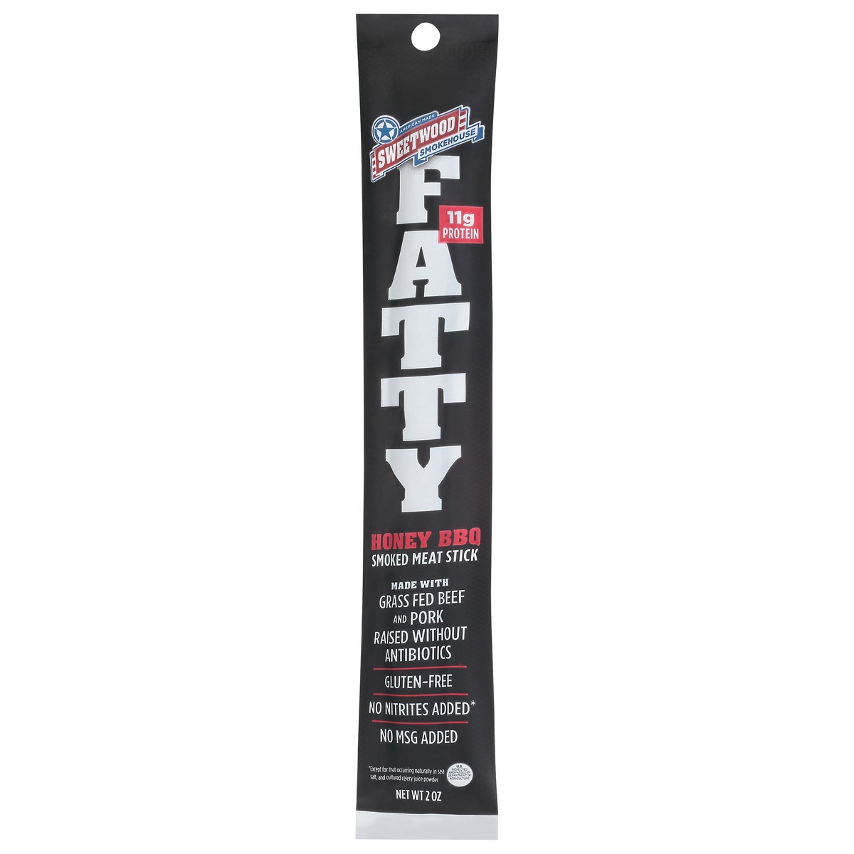 slide 1 of 9, Sweetwood Smokehouse Fatty Honey BBQ Smoked Meat Stick 2 oz, 2 oz