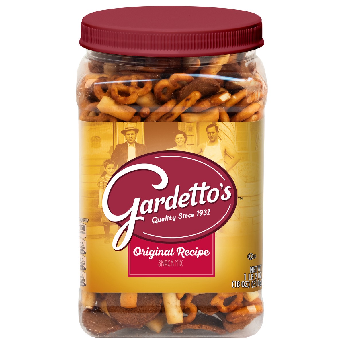 slide 1 of 12, Gardetto's Snack Mix, Original Recipe, Salty Snacks Tub, 18 oz, 18 oz