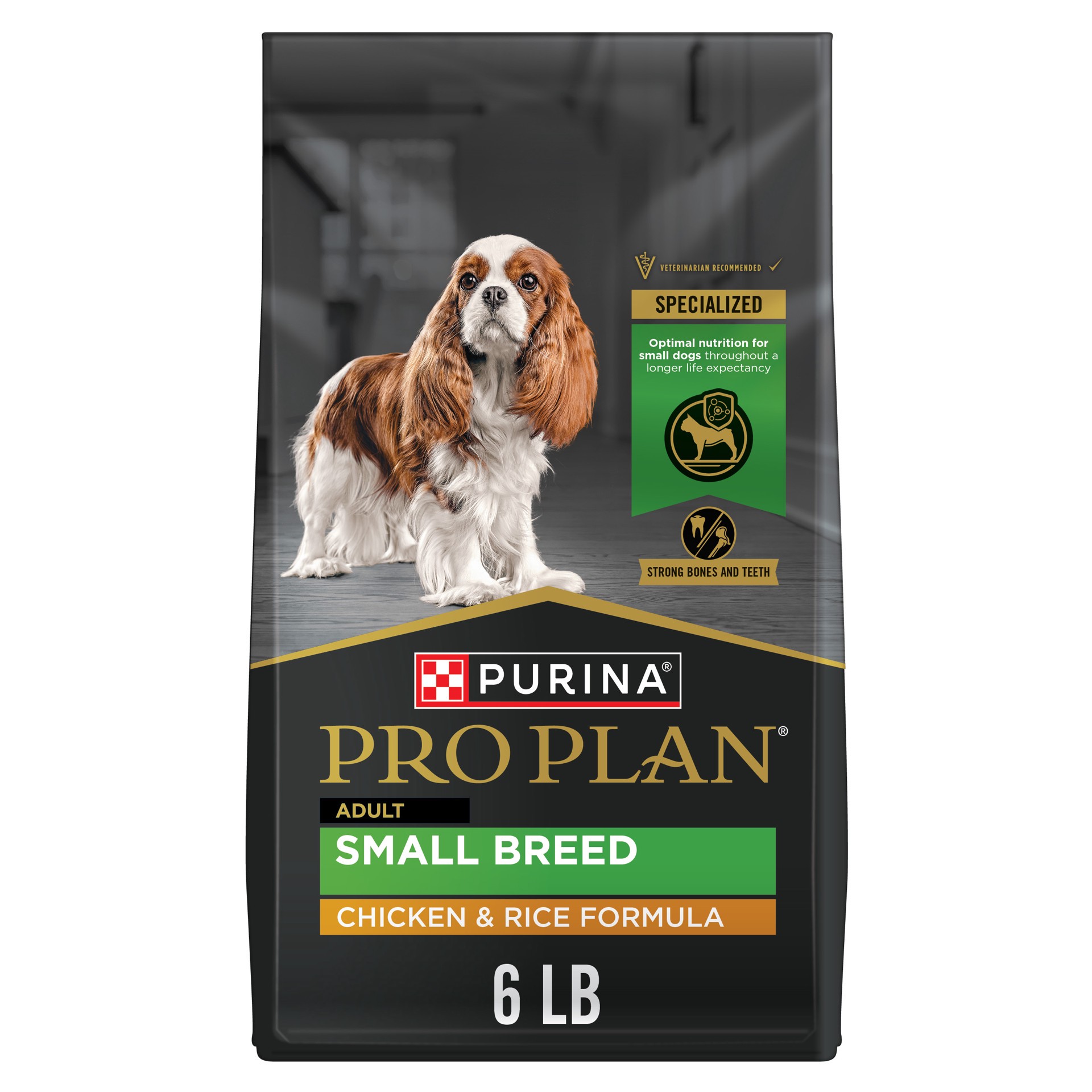 slide 1 of 8, Purina Pro Plan Small Breed Dry Dog Food Chicken and Rice Formula With Guaranteed Live Probiotics, 6 lb