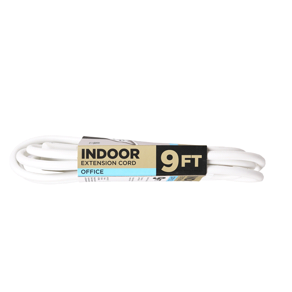 slide 8 of 9, Meijer 3 Outlet Indoor Cord, White, 1 ct