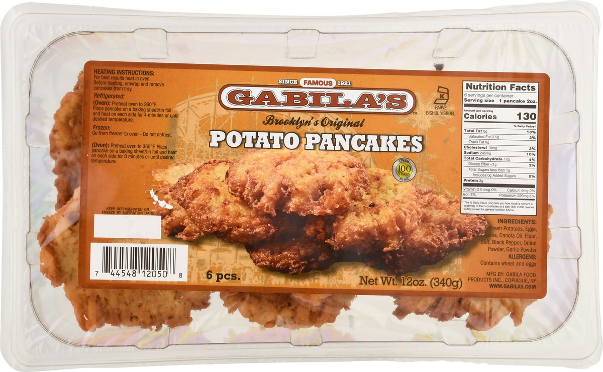 slide 6 of 9, Gabila's™ potato pancakes, 12 oz
