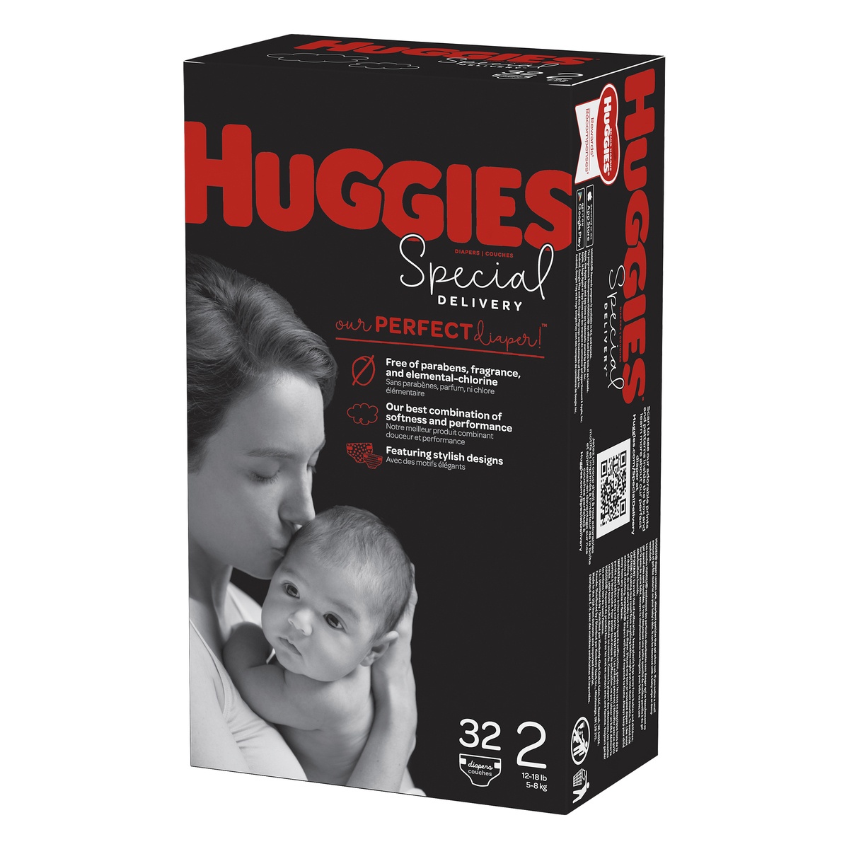 slide 3 of 8, Huggies Special Delivery Diapers, Size 2, 32 ct