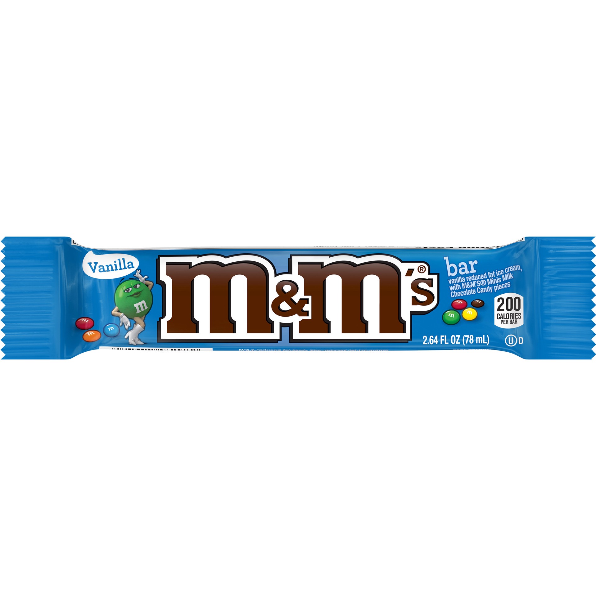 slide 1 of 4, M&M's Ice Cream Bar With Vanilla Ice Cream 1-ct, 1 ct