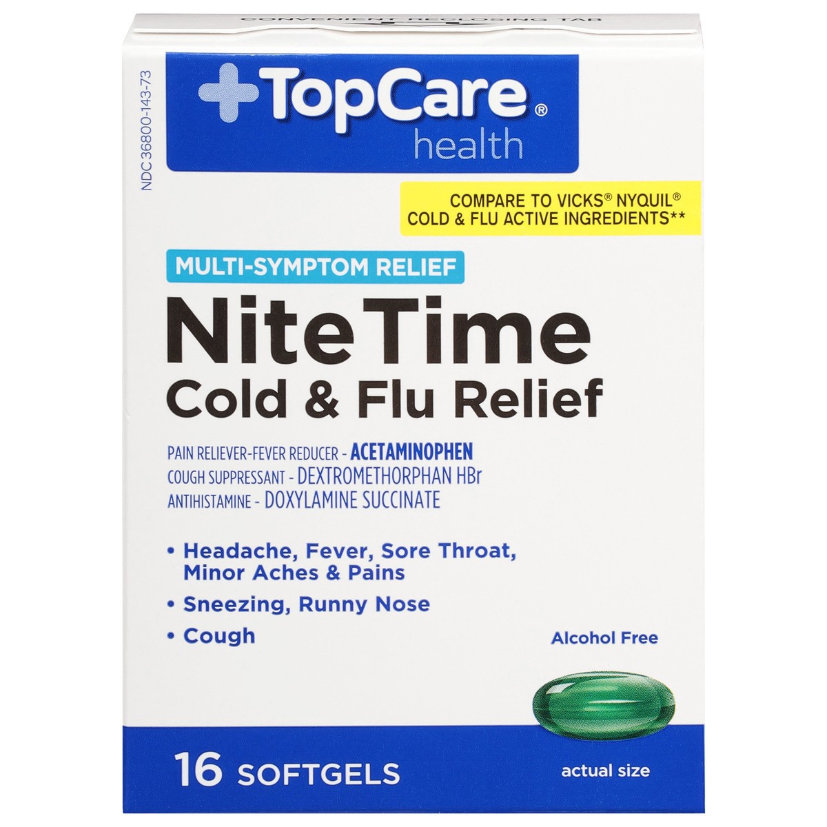 slide 6 of 15, TopCare Nighttime Pe Liquid, 16 ct