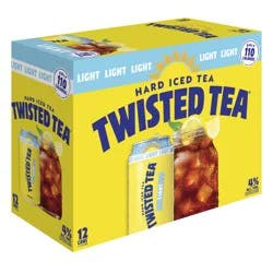 Twisted Tea Hard Iced Tea, Light