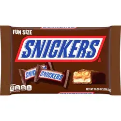 SNICKERS Original Chocolate Candy Bars, Fun Size, 10.59oz Bag