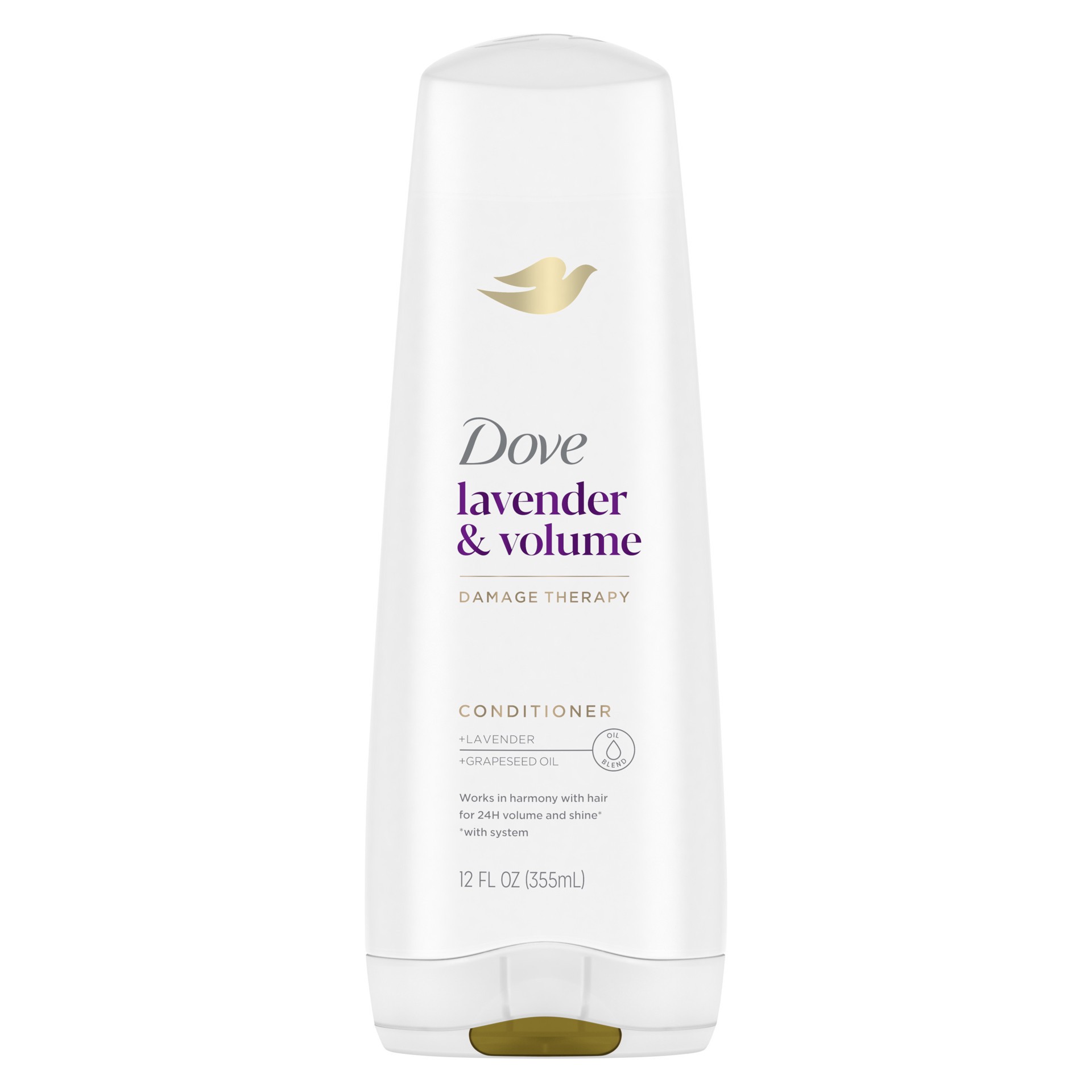 slide 1 of 13, Dove Volumizing Conditioner Lavender & Volume, 12 fl oz, 12 fl oz