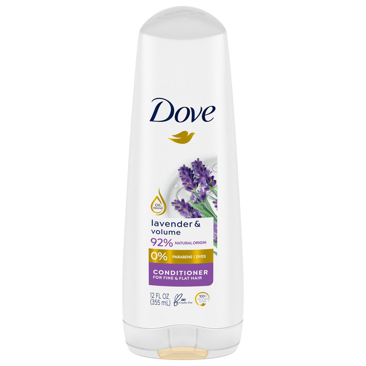 slide 7 of 13, Dove Volumizing Conditioner Lavender & Volume, 12 fl oz, 12 fl oz