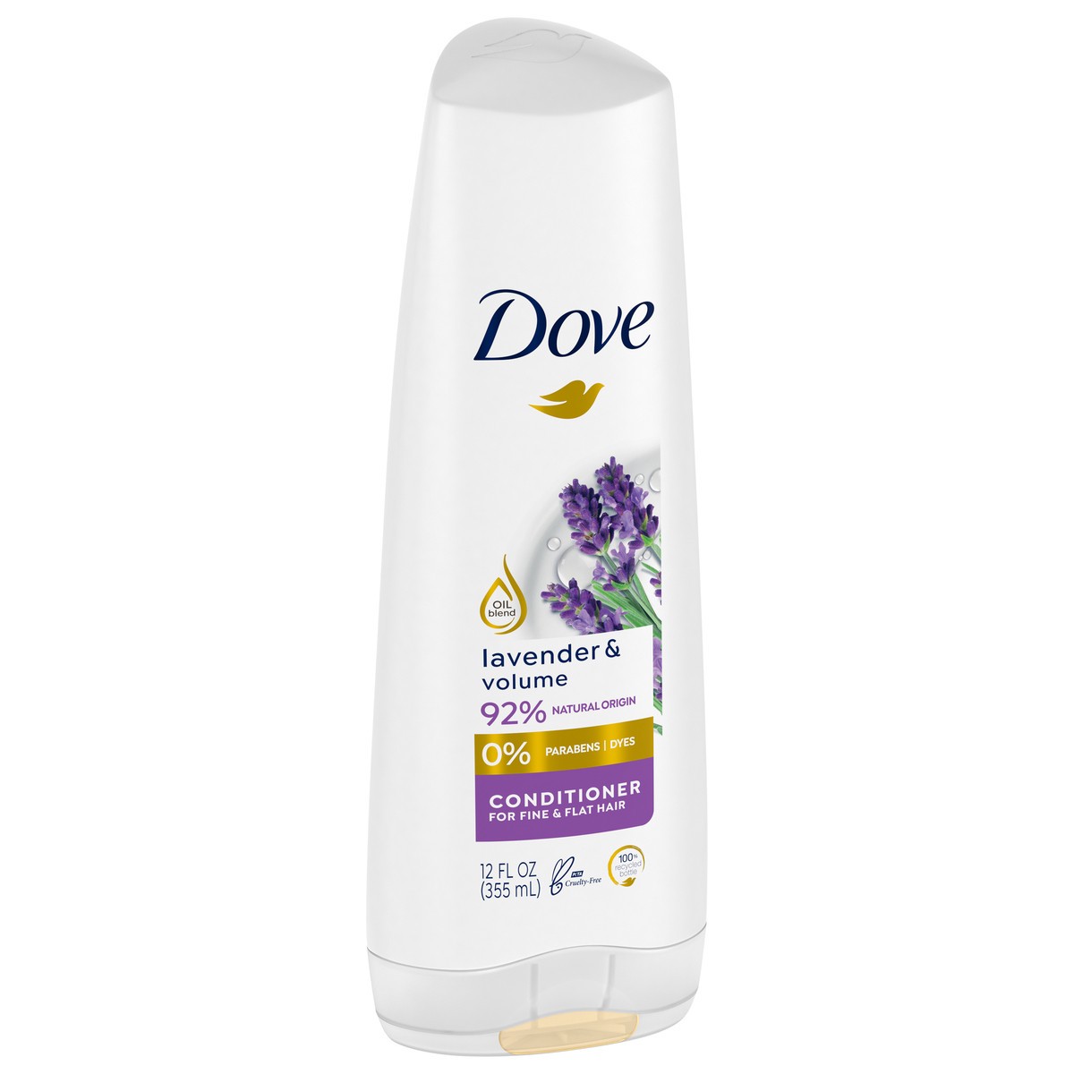 slide 4 of 13, Dove Volumizing Conditioner Lavender & Volume, 12 fl oz, 12 fl oz