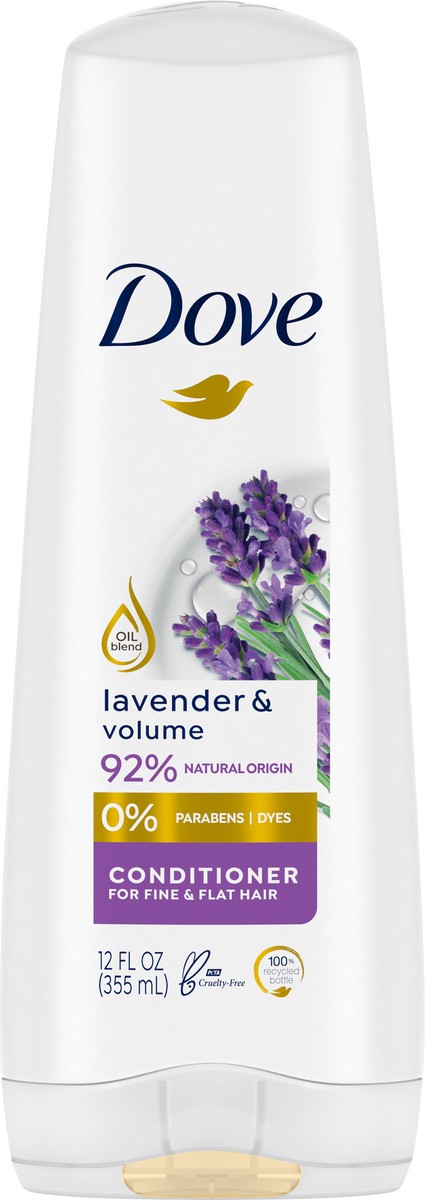 slide 2 of 13, Dove Volumizing Conditioner Lavender & Volume, 12 fl oz, 12 fl oz