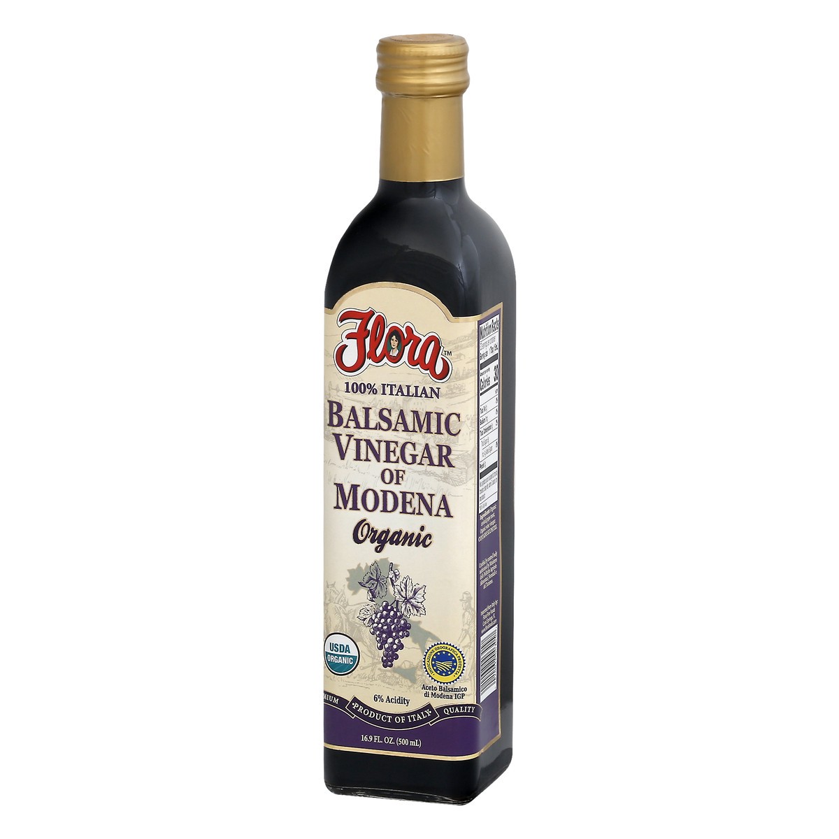 slide 4 of 13, Flora Of Modena Organic Balsamic Vinegar 16.9 oz, 16.9 oz