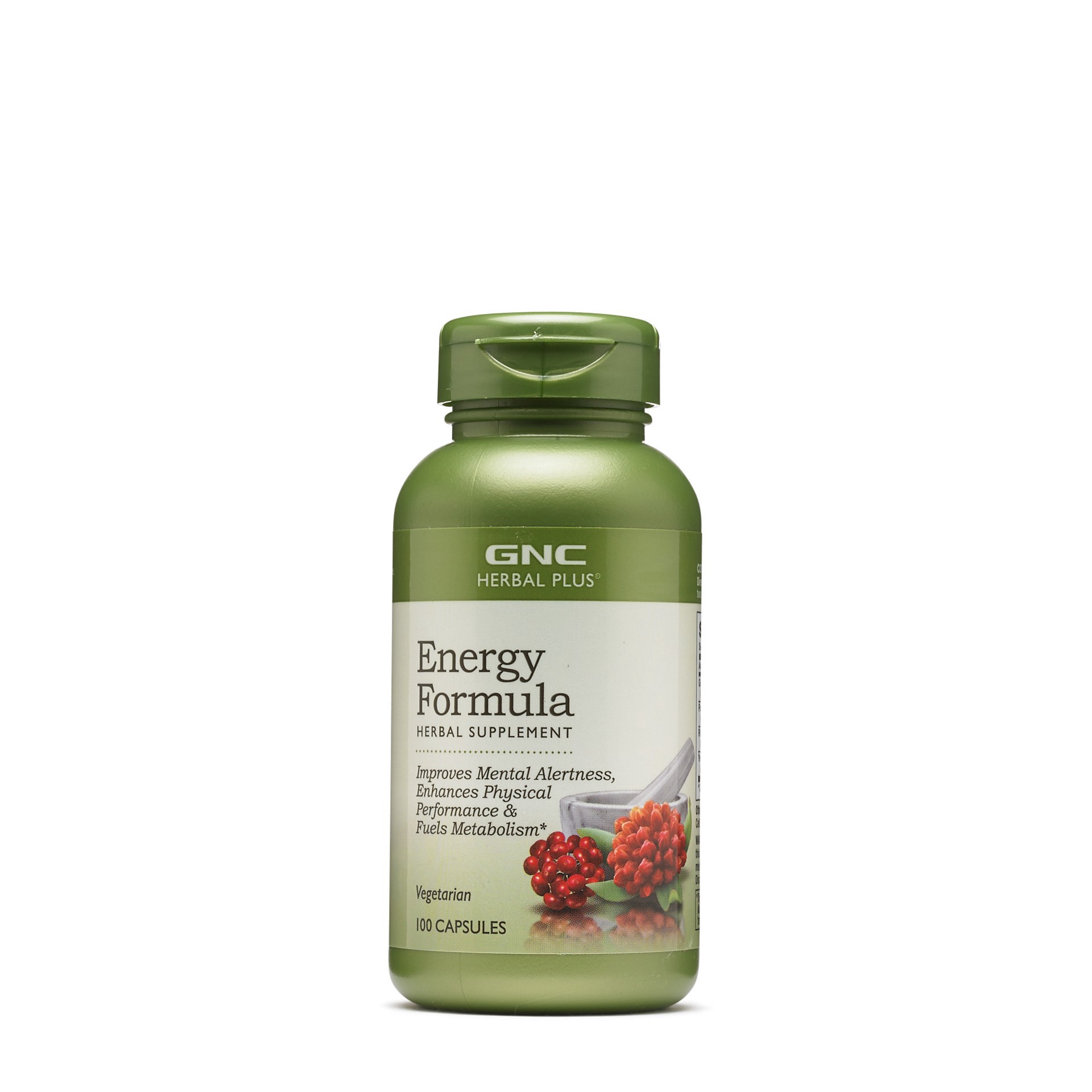 slide 1 of 2, GNC Herbal Plus Energy Formula, 100 ct