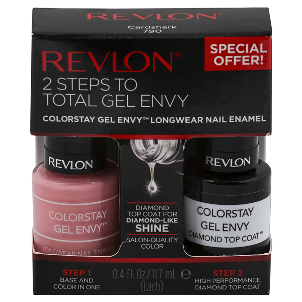 slide 1 of 1, Revlon Card Shark Top Coat Kit, 1 ct