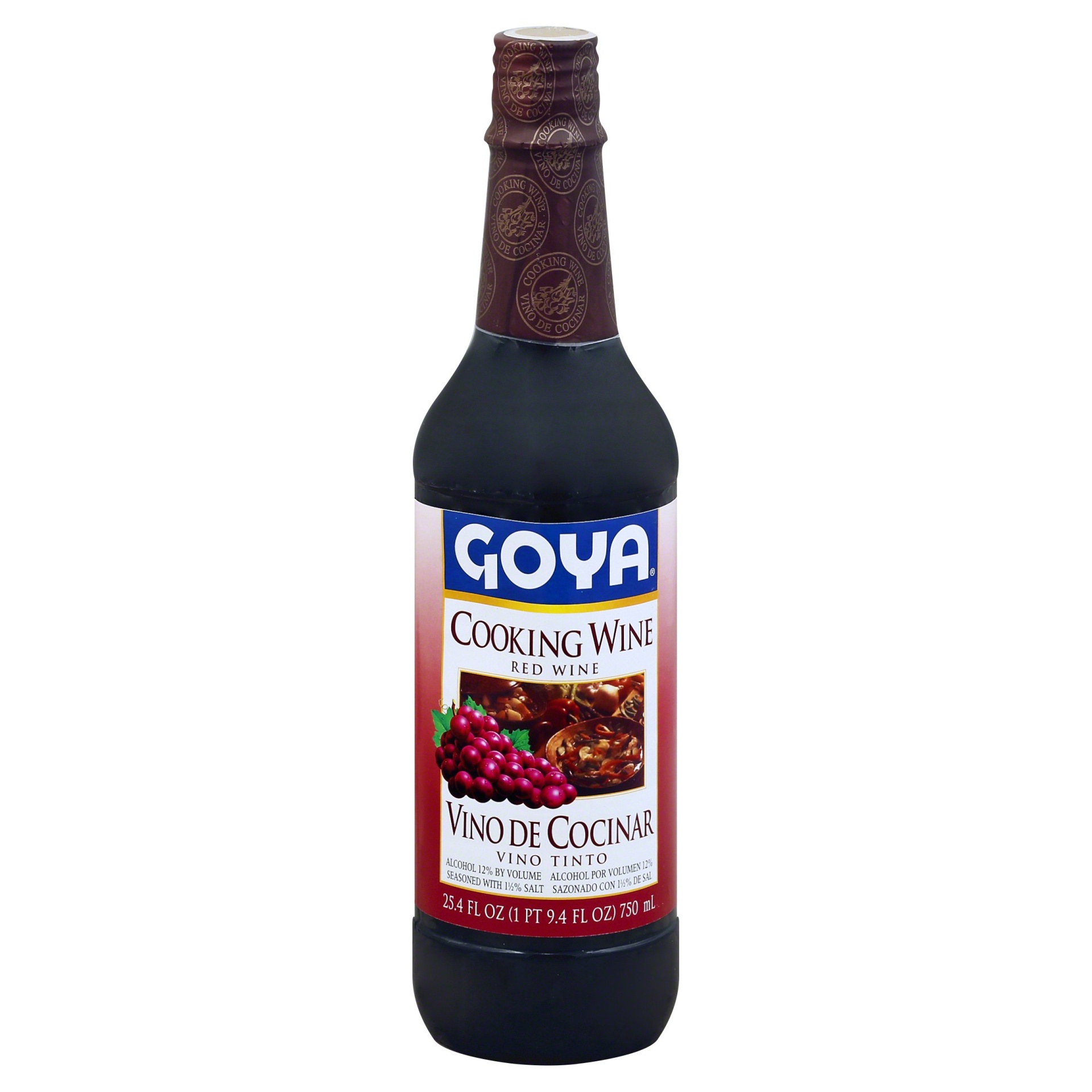 slide 1 of 1, Goya Cooking Wine Red - 25.4 Fl. Oz., 25.4 fl oz