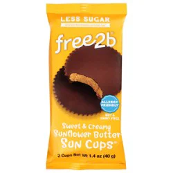 free2b Sunflower Butter Sun Cups 2 Cups