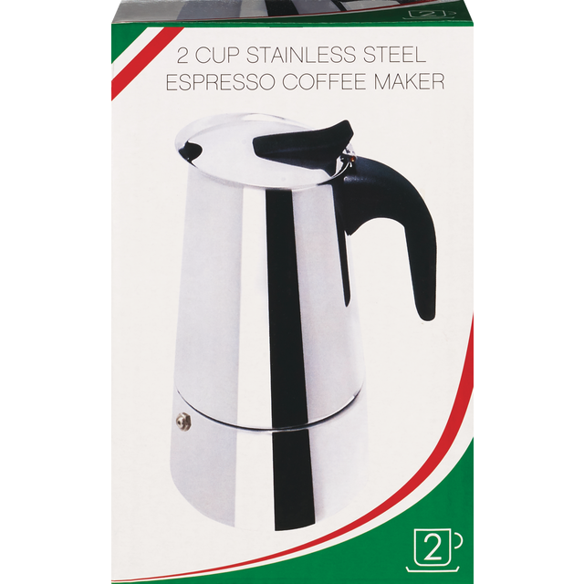 slide 1 of 1, IMUSA Espresso Coffee Maker Stainless Steel 2-Cup #Bc-17750, 1 ct