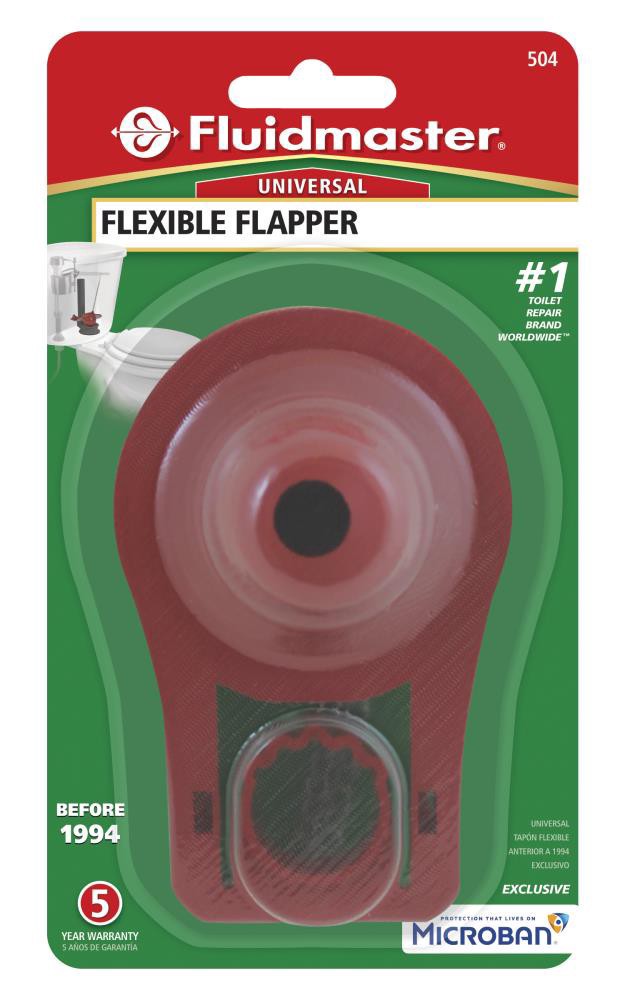 slide 5 of 5, Fluidmaster 2-in Rubber Universal Toilet Flapper Fit For 2-in Flush Valve Toilets, 1 ct