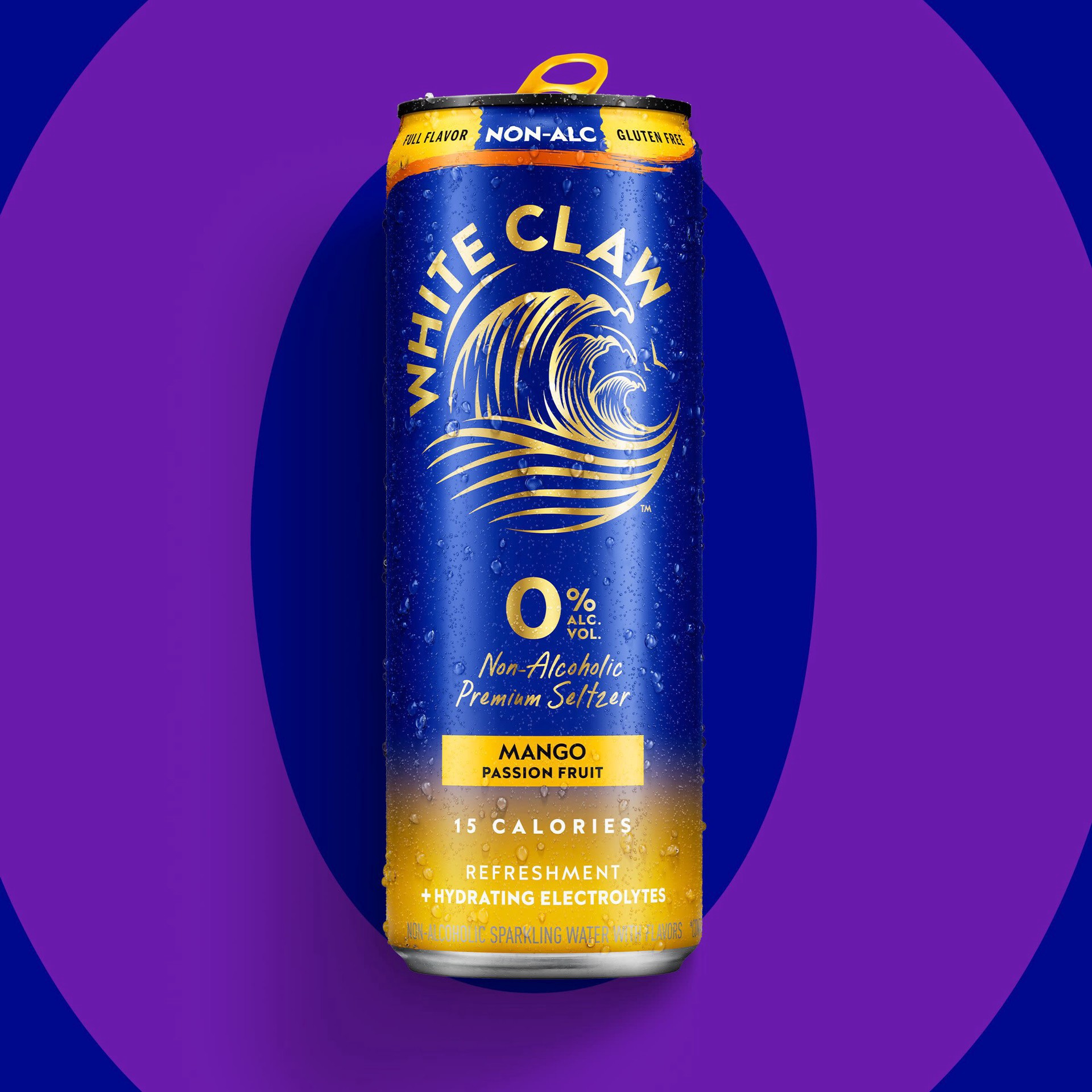slide 7 of 10, White Claw Zero Proof Mango Passionfruit, 6 Pack, 12 fl oz Cans, 12 fl oz